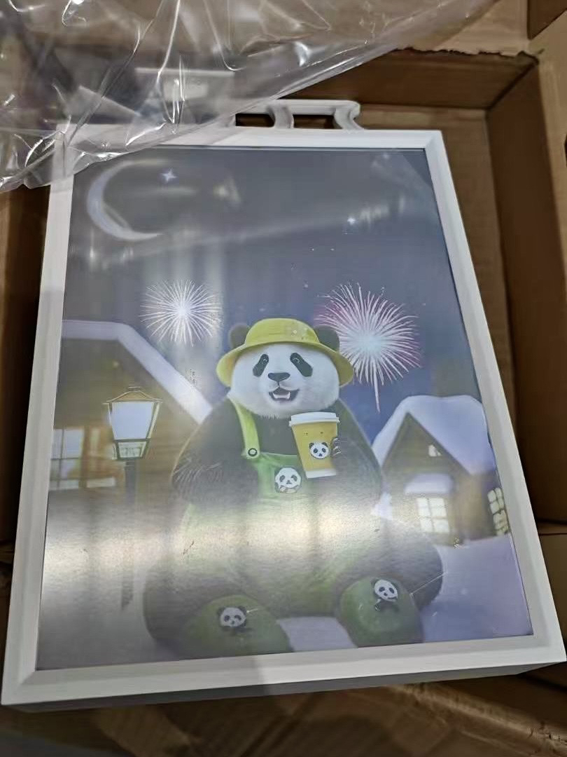 【福公主喝咖啡】创意礼物灯光画小夜灯装饰画高级感