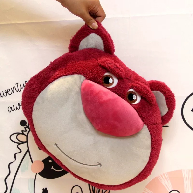 WAN可爱草莓熊靠枕【45cm】毛绒玩具玩偶（测量误差2~3cm）