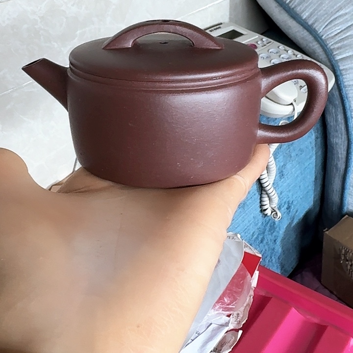 紫砂茶壶悠**趙紫泥汉瓦170cc微瑕
