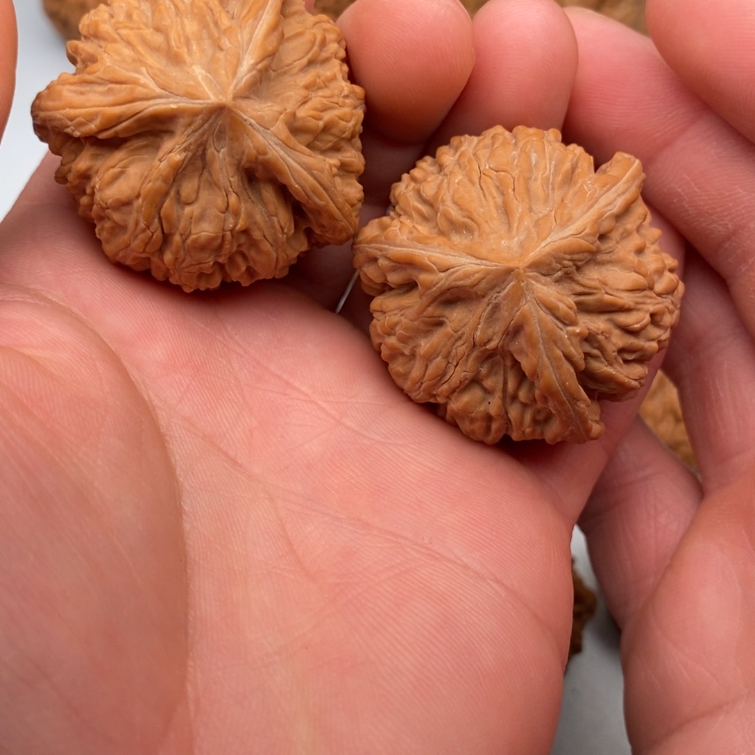 文玩核桃把件41三棱