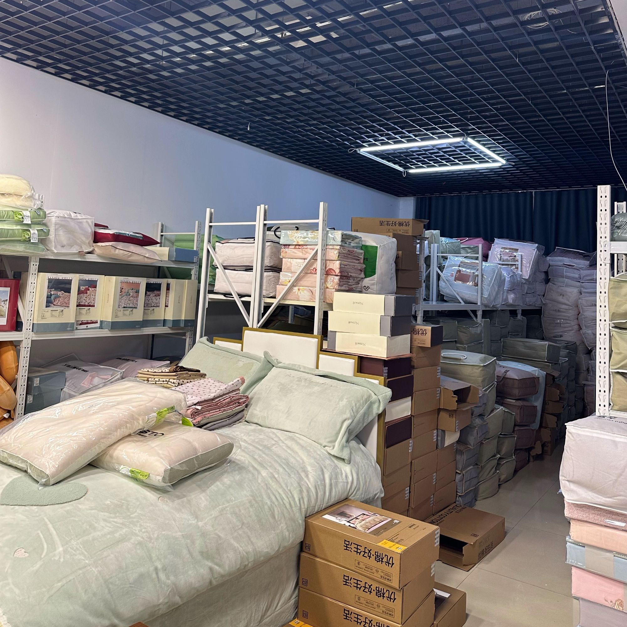 蓝色凉席180*200 凉席三件套可机洗冰豆豆凉席