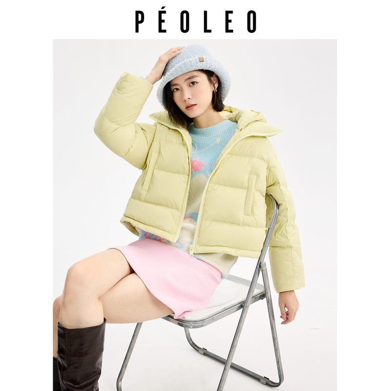 飘蕾2025冬新款90鸭绒保暖厚款休闲短款羽绒服女DJ0105602