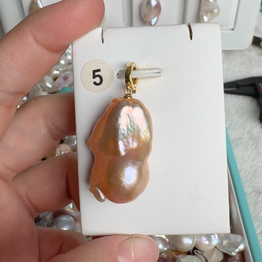 淡水珍珠颈饰银S925镶嵌