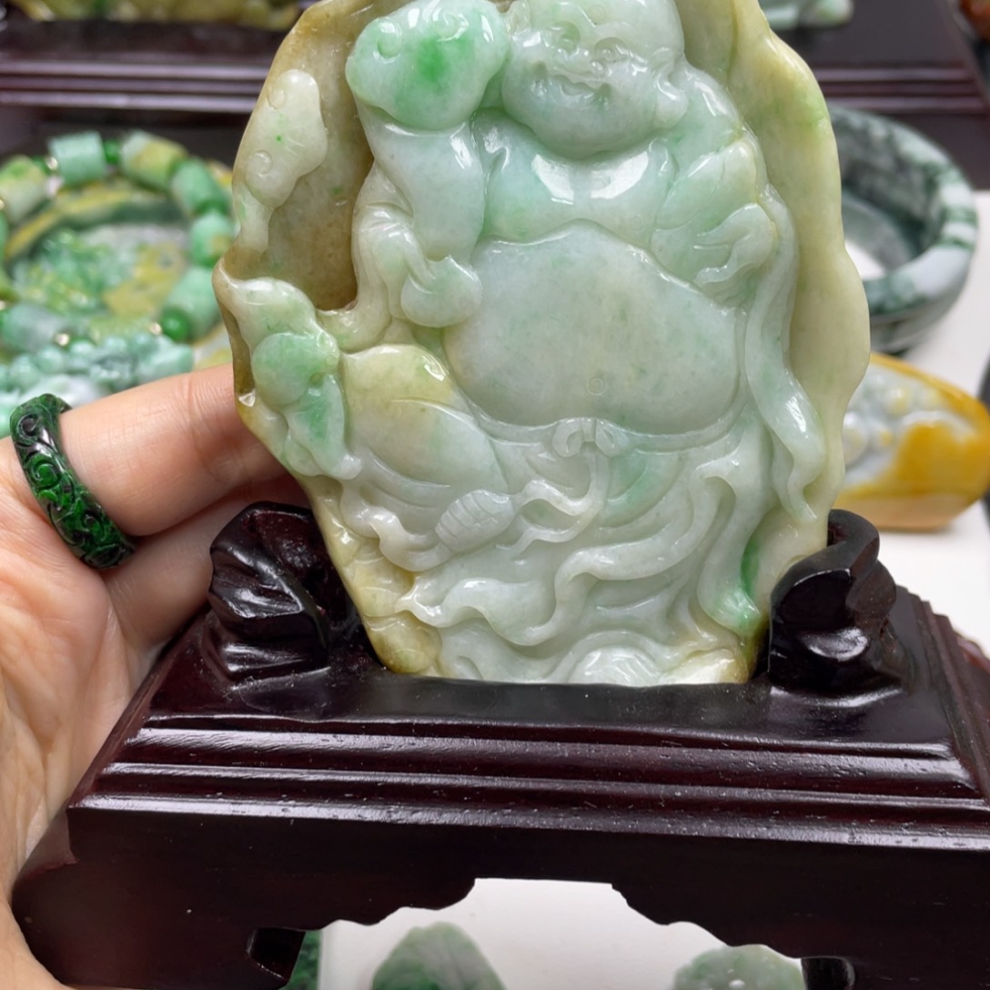 存***缘翡翠未镶嵌挂件牌子