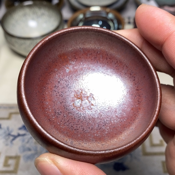 茶盏盏心茶器放漏了