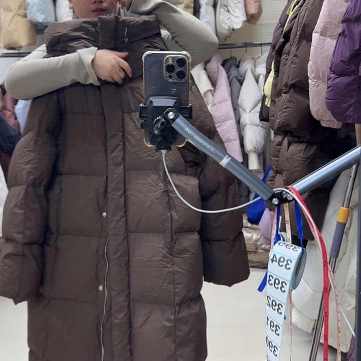 女外套长款咖色L码