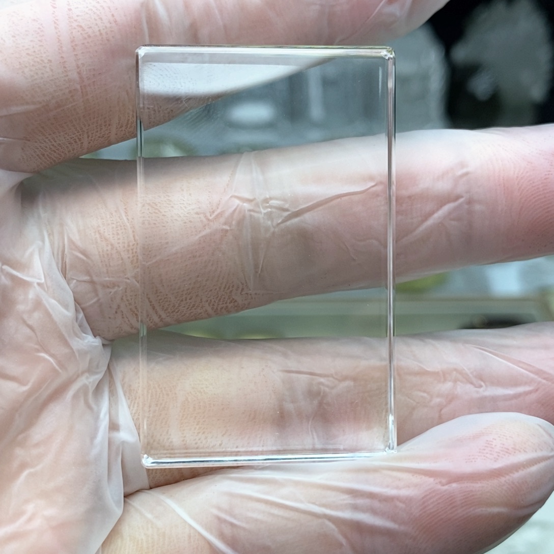 水晶颈饰未镶嵌全净体三五无事牌（打孔配绳）