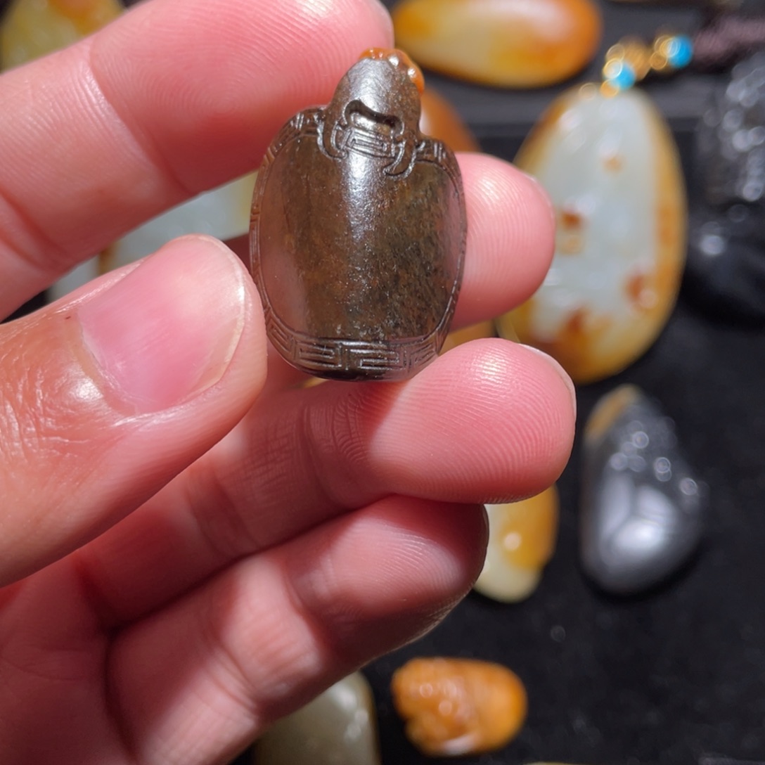 和田玉挂件未镶嵌财***我