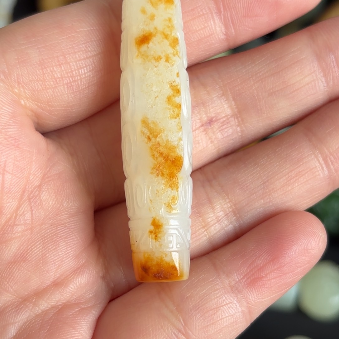 和田玉颈饰未镶嵌鸿**头