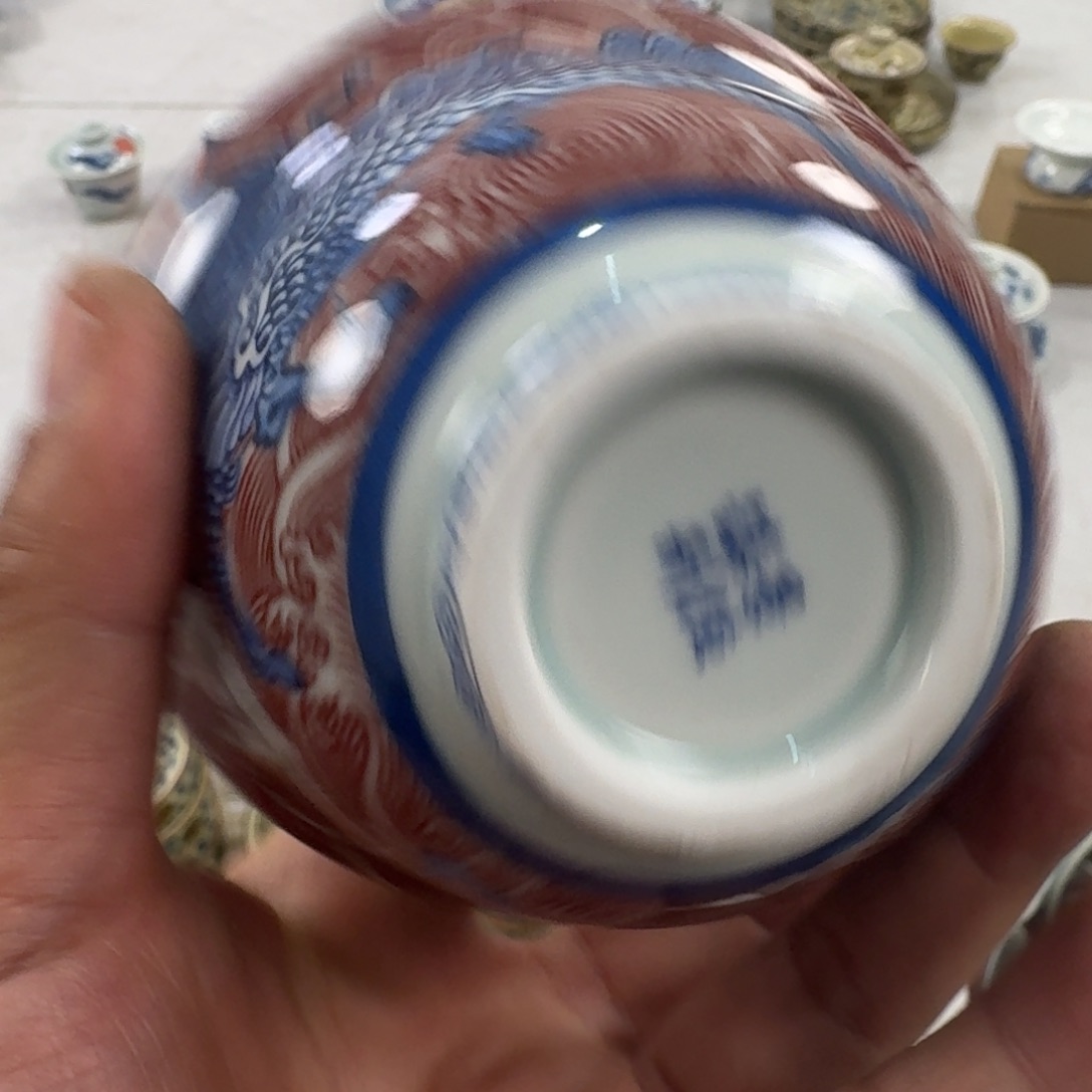 摆件麒麟踏浪主人杯压手杯