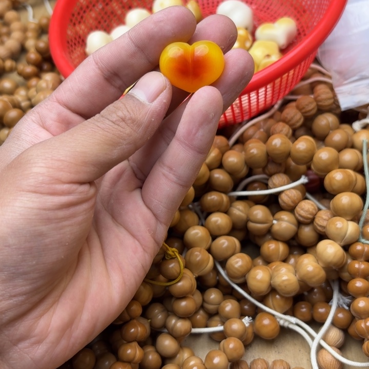 把件菩提根/象牙果爱心配饰