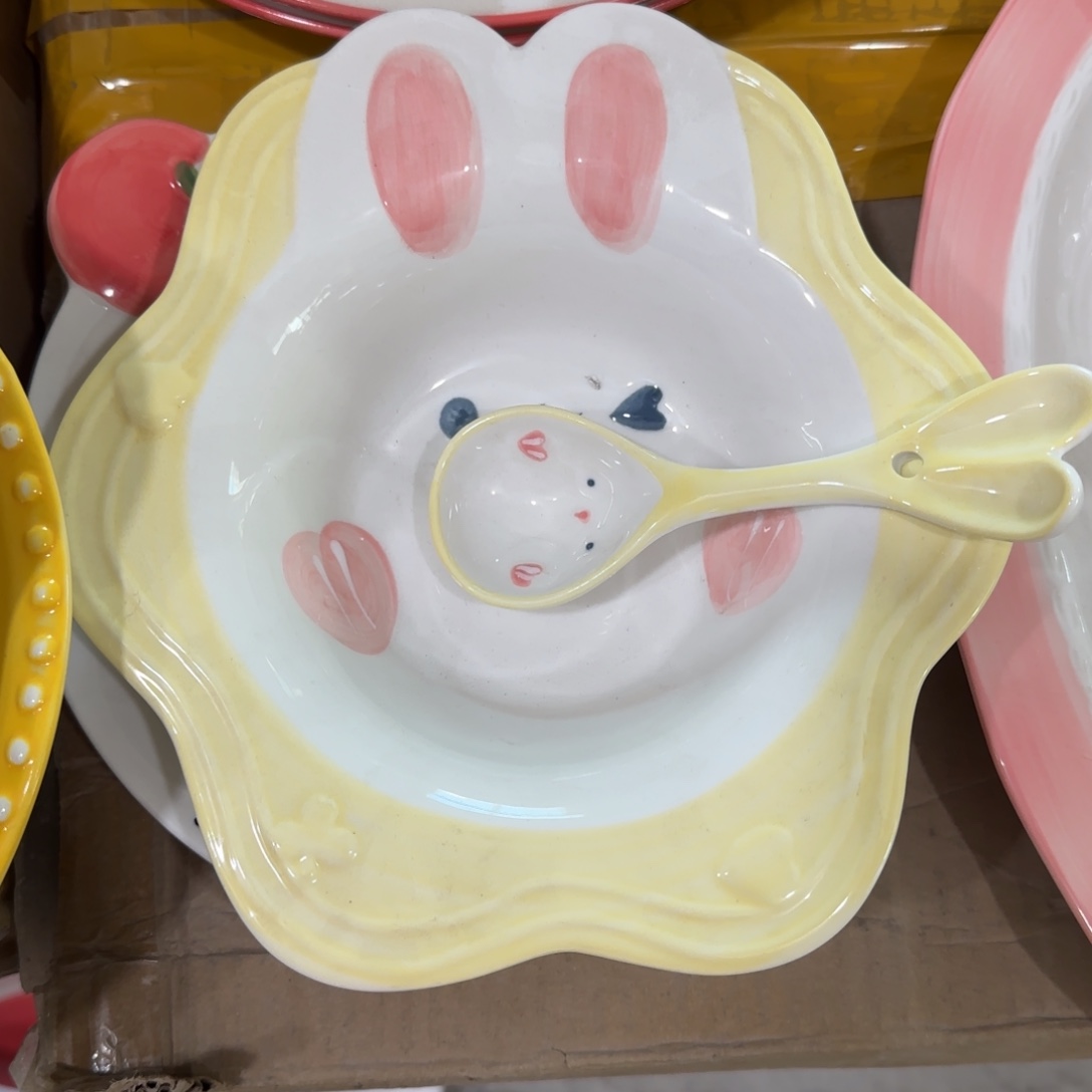 钛合金勺子加沙啦碗