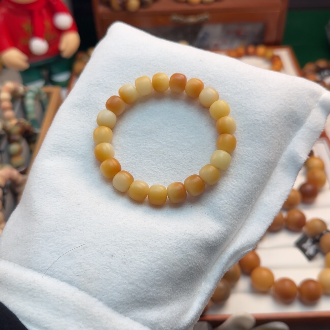 菩提根/象牙果手串卡10炭烤小馒头微瑕