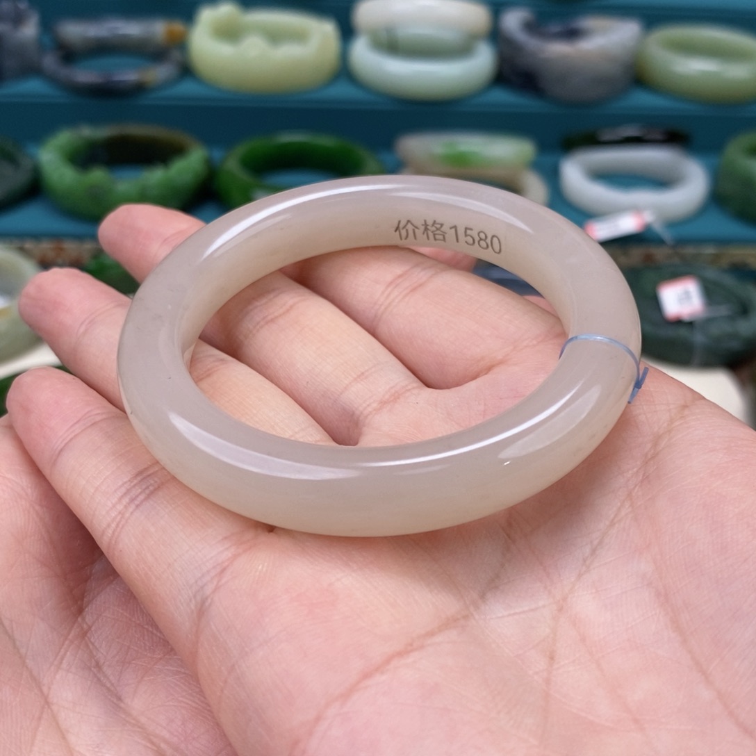 和田玉手镯54.5未镶嵌