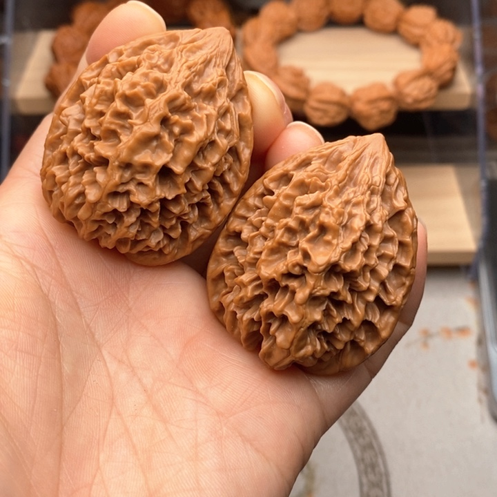 核桃把件招财鼠核桃