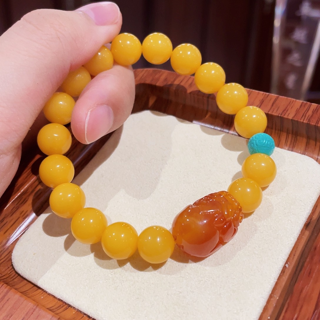 蜜蜡手链未镶嵌手串