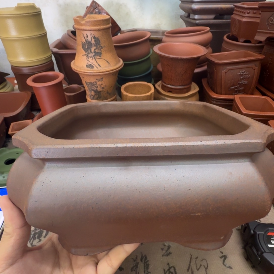 紫砂花盆宜兴紫砂正品21.5x10