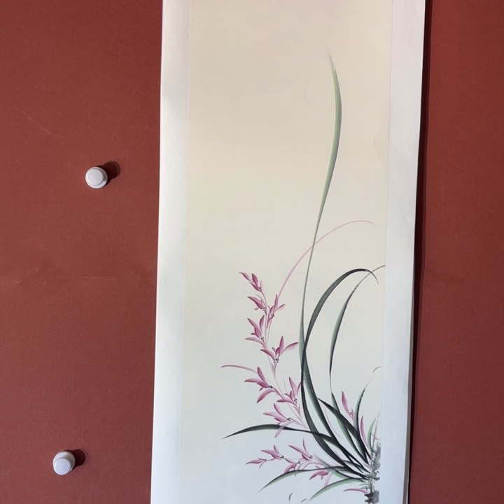 国画听兰老师花鸟