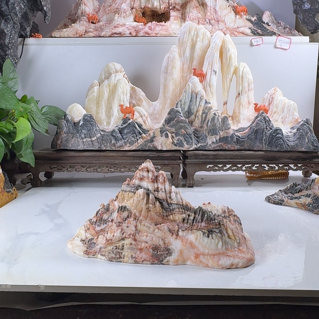 张***H石头摆件鱼缸造景