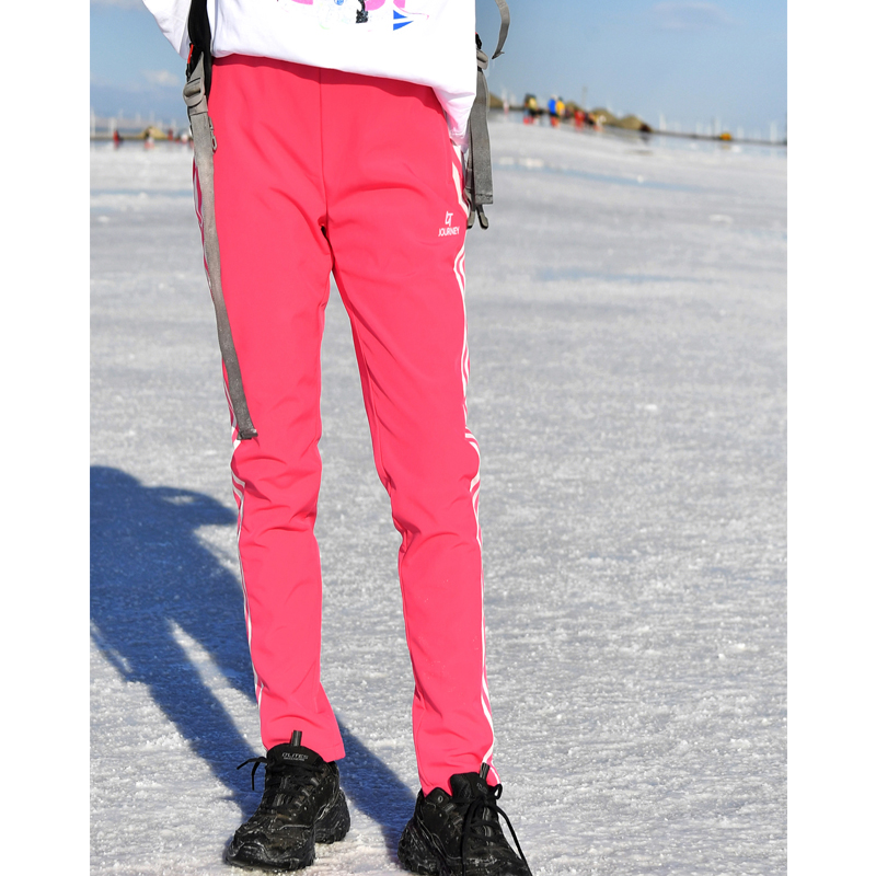 北京森林户外原创修身显瘦保暖防风透气防泼水抓绒登山软壳裤女式