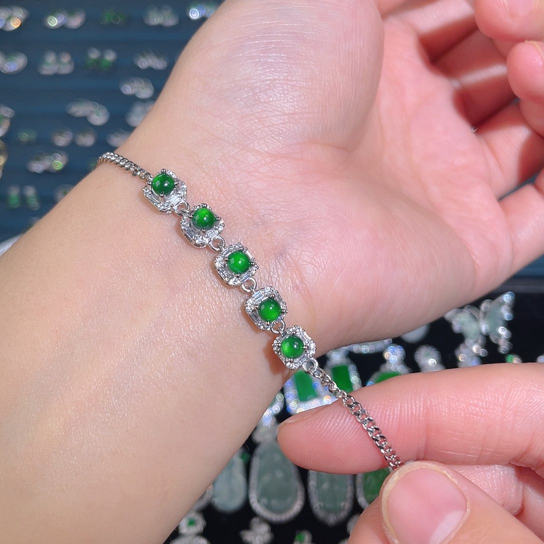 未镶嵌手链翡翠手链