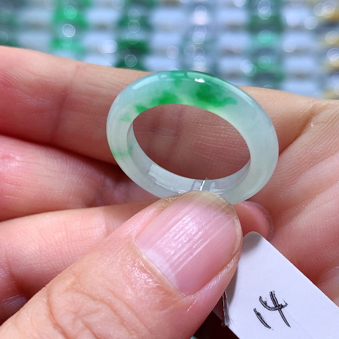 翡翠戒指未镶嵌14号