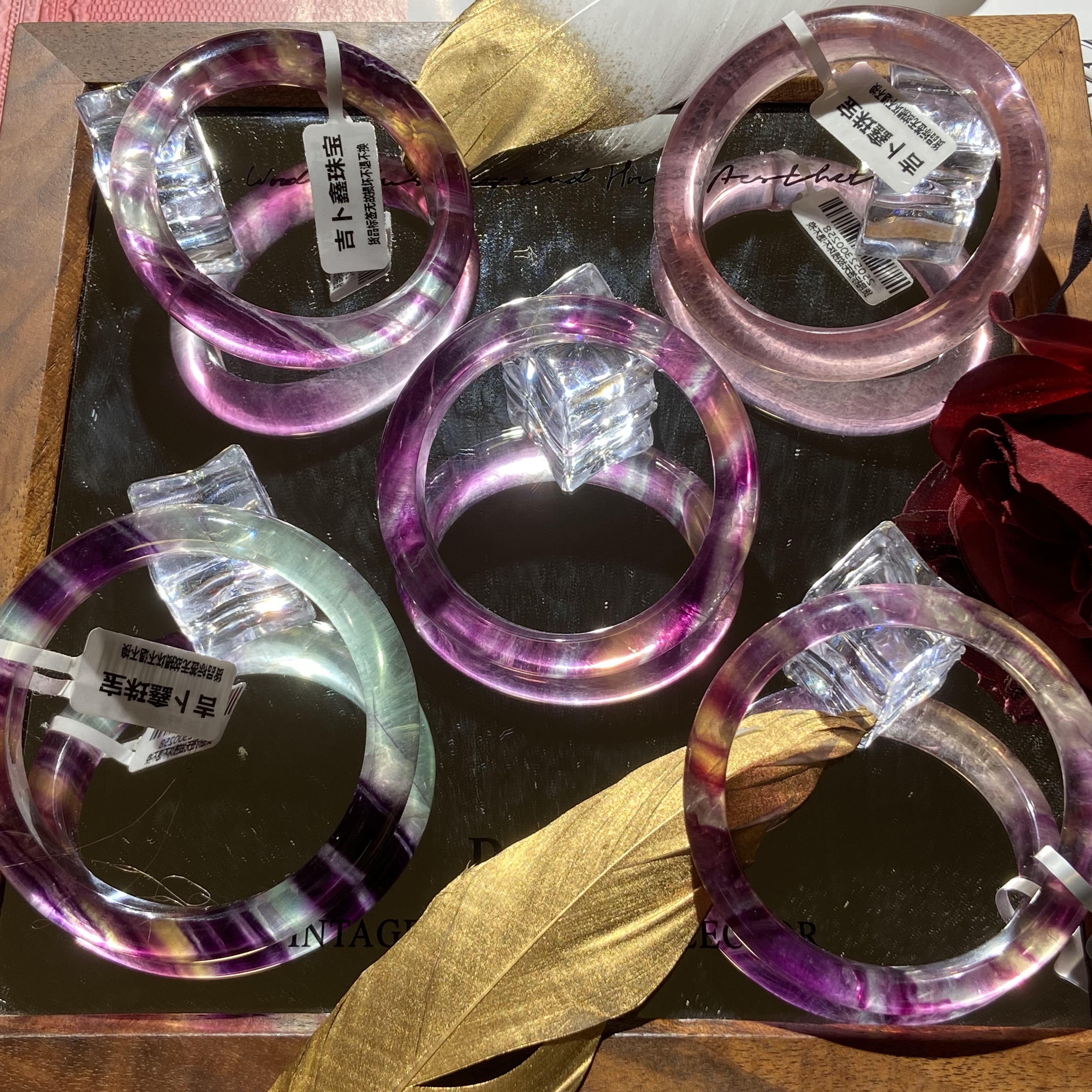 直播间选货天然天河石手串手镯