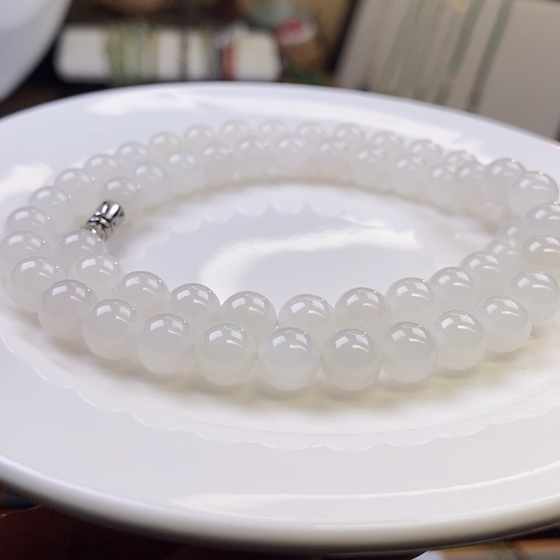 和田玉未镶嵌手链