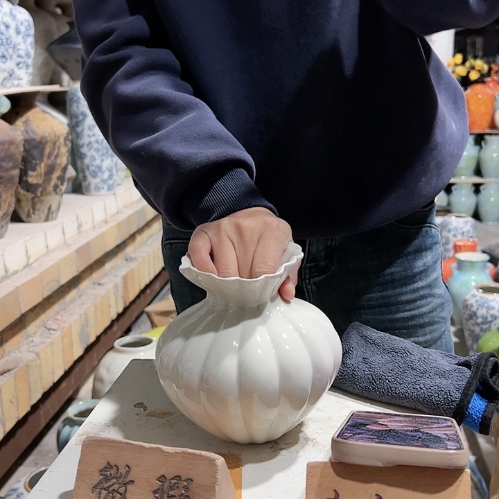 摆件陶景德镇陶瓷花瓶瑕疵专场