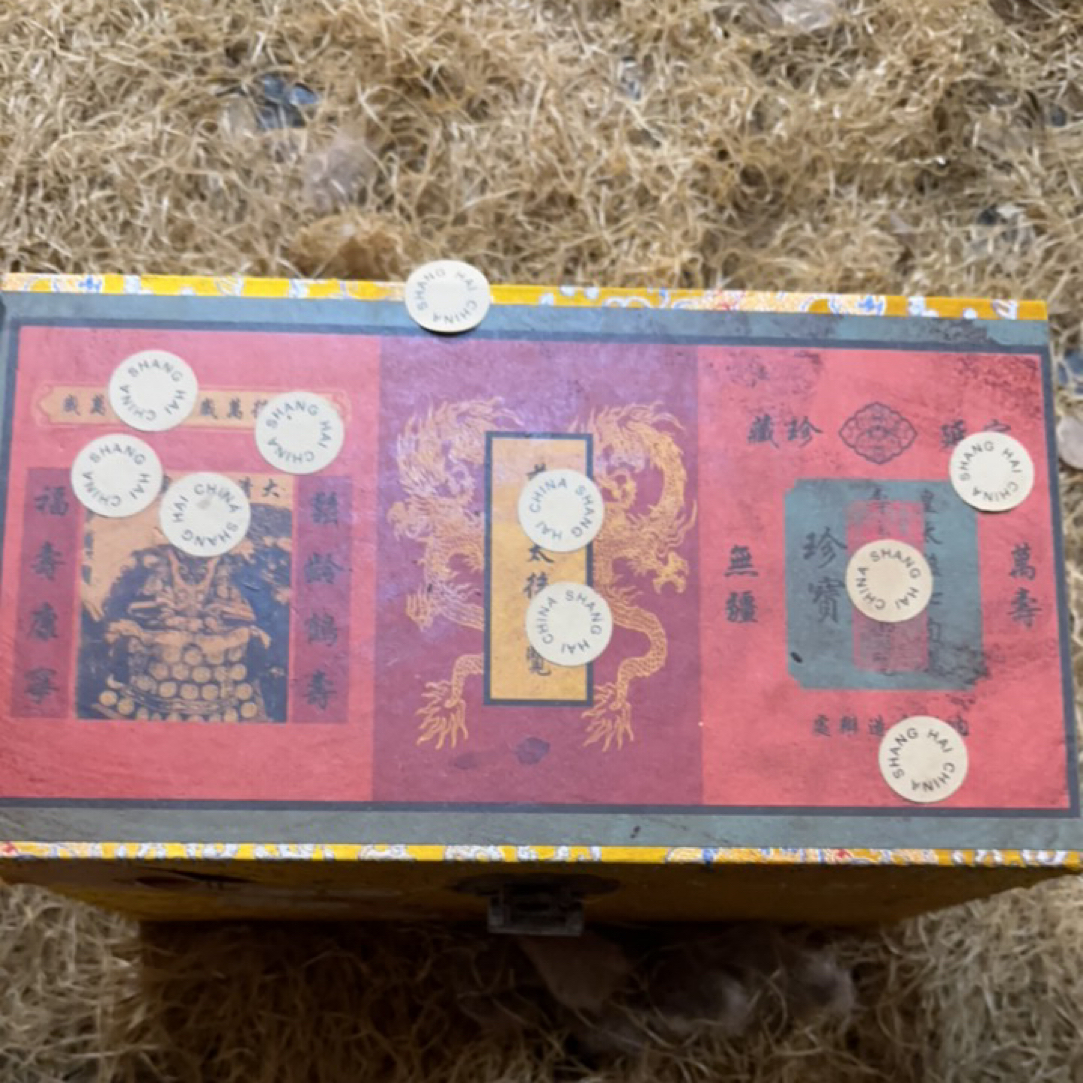 【闪购商品】木摆件精美高端刺绣黄龙锦林盒一件链接