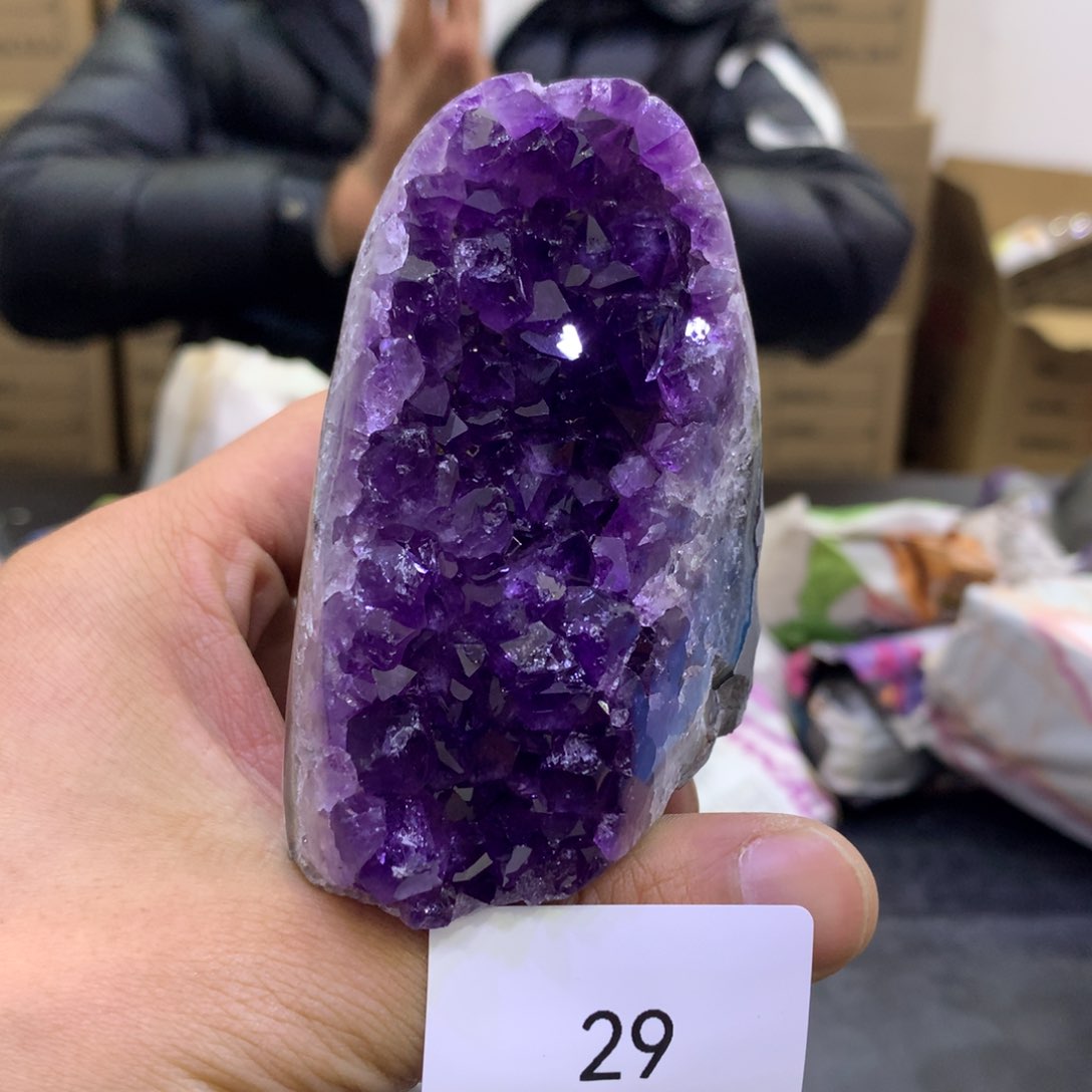 水晶摆件未镶嵌紫晶29