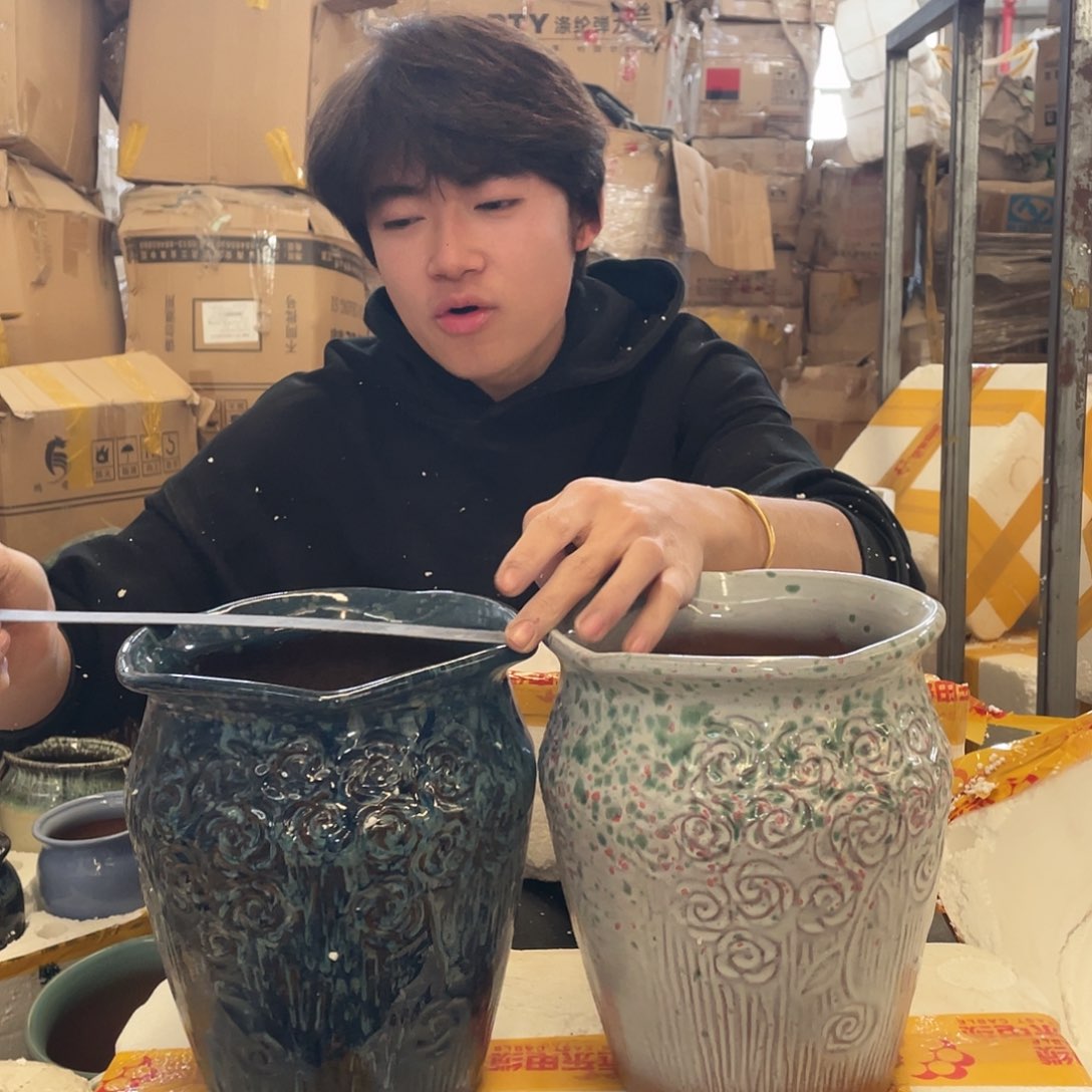 红陶宜兴紫砂花盆