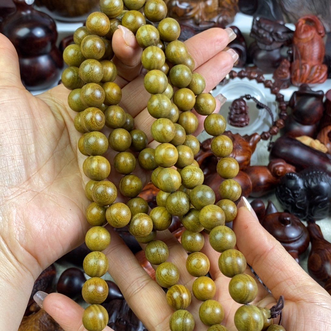 木绿檀手串手把1.2