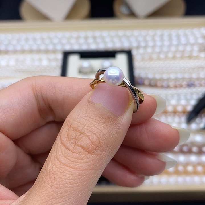 淡水珍珠颈饰银S925镶嵌