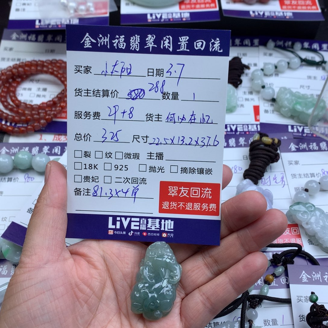 【闪购商品】翡翠颈饰未镶嵌小**?