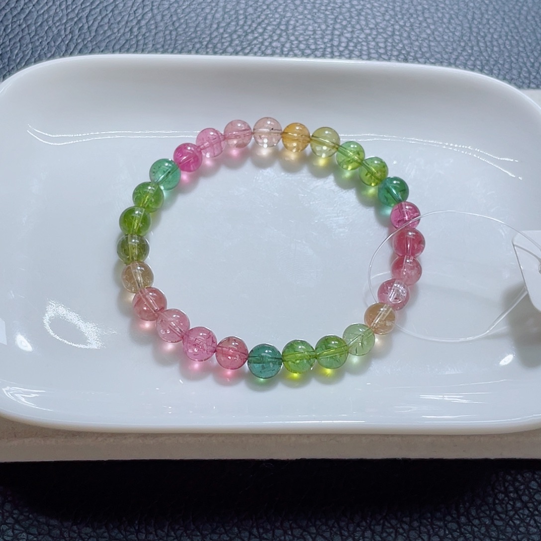 未镶嵌手链碧玺6.8mm