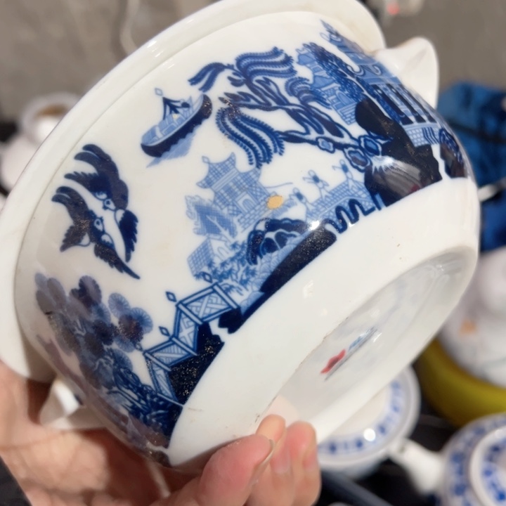 杯六寸双耳老标盖碗