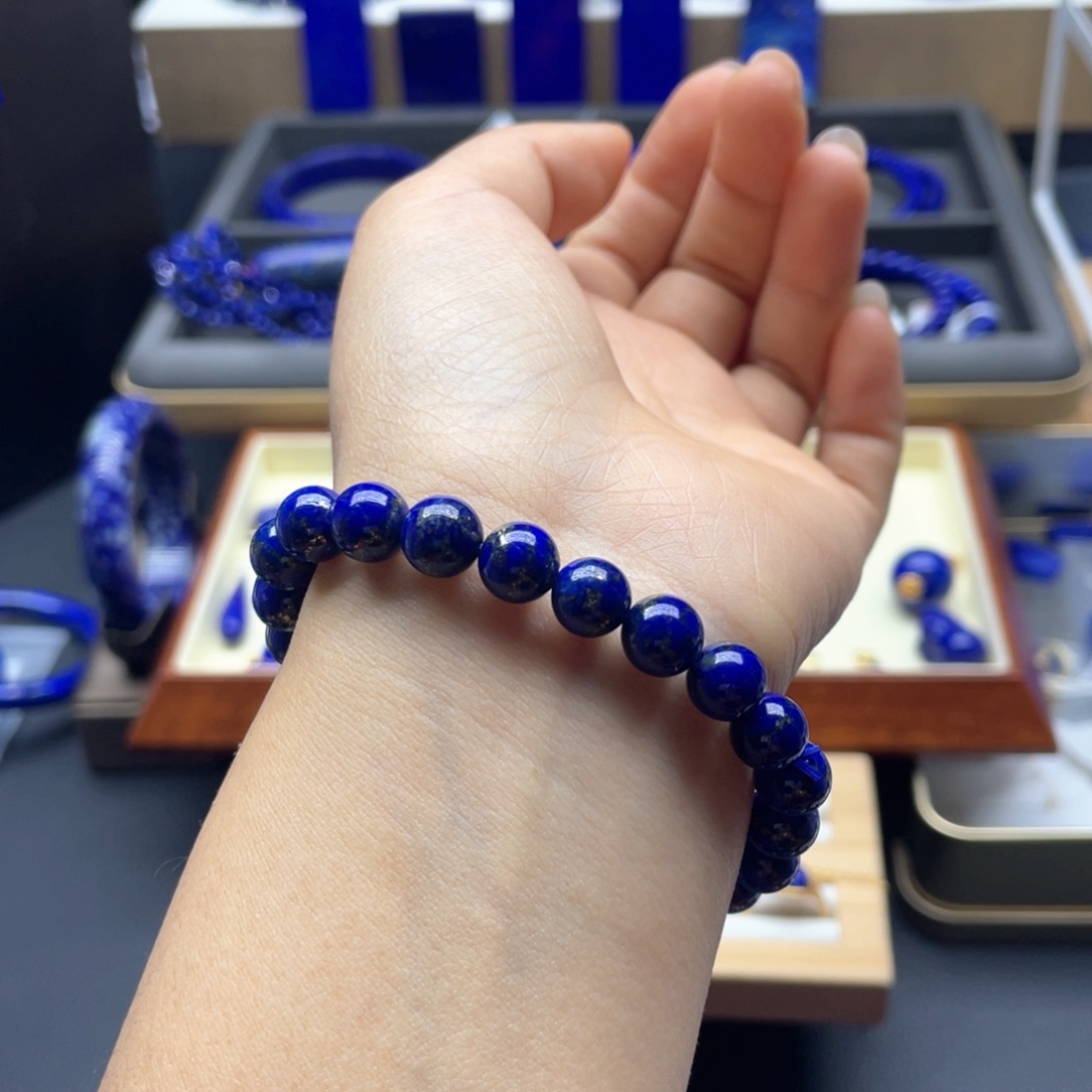 未镶嵌青金石手链8mm