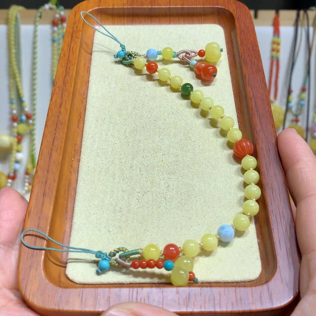 蜜蜡手链未镶嵌6.3m m