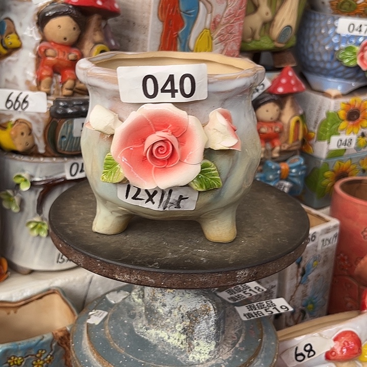 粗陶材质多肉花盆