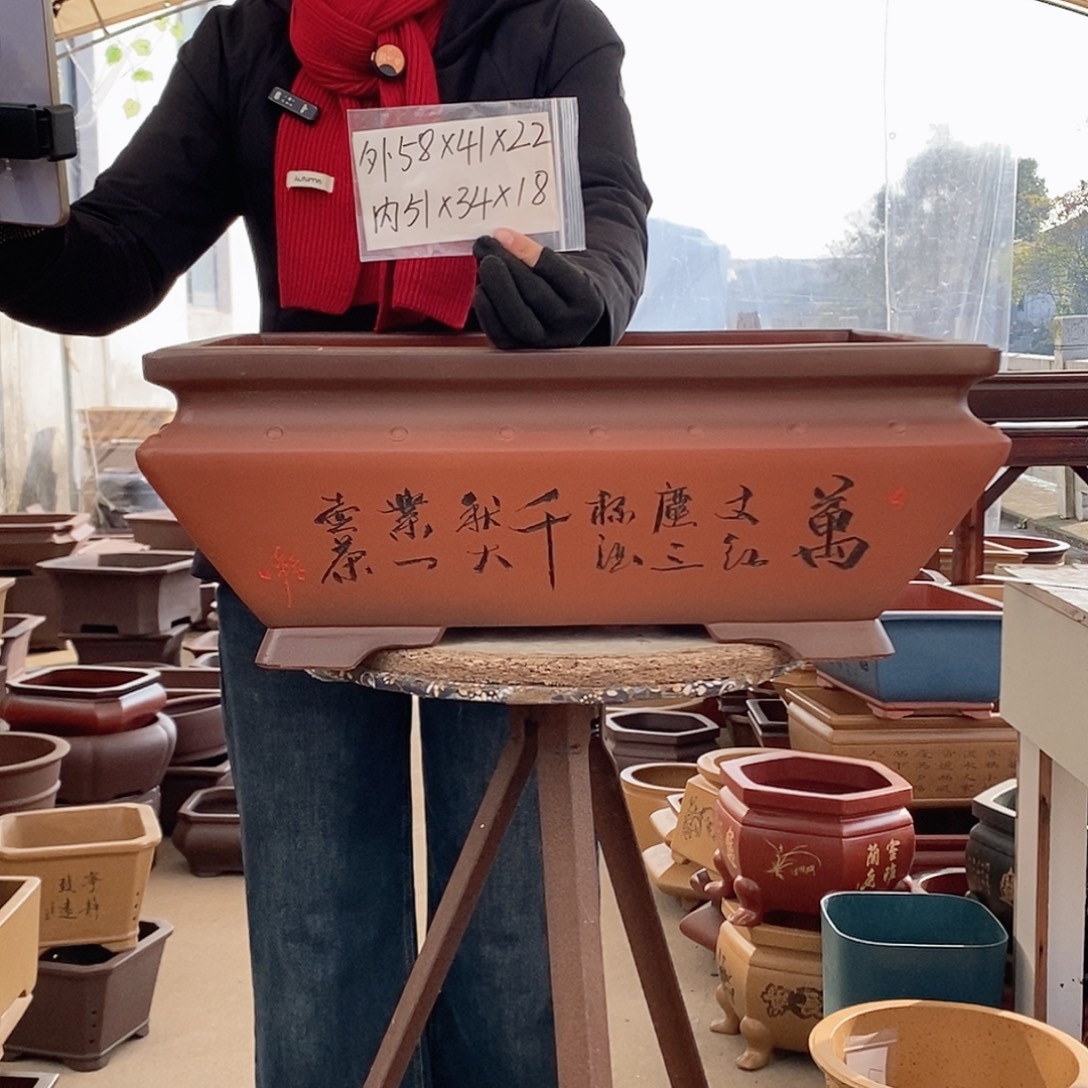 紫砂花盆紫砂花盆