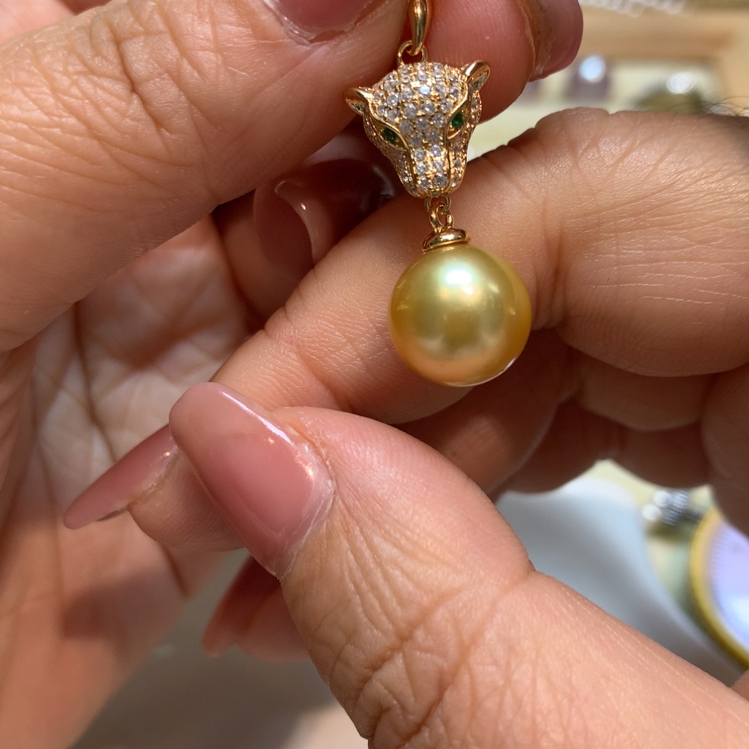 海水珍珠颈饰银S925镶嵌