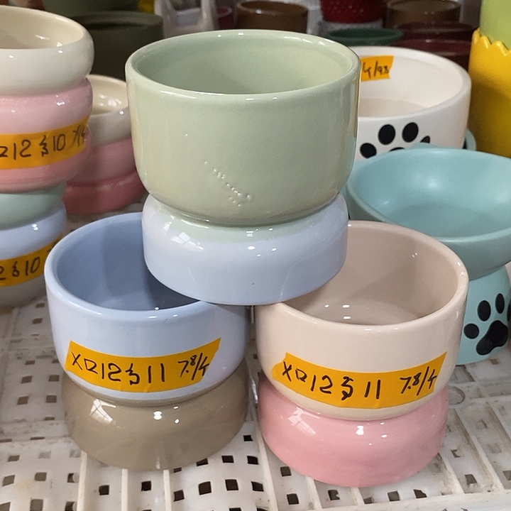 陶盆有孔 瑕疵针孔漏釉介意勿拍口 12高11