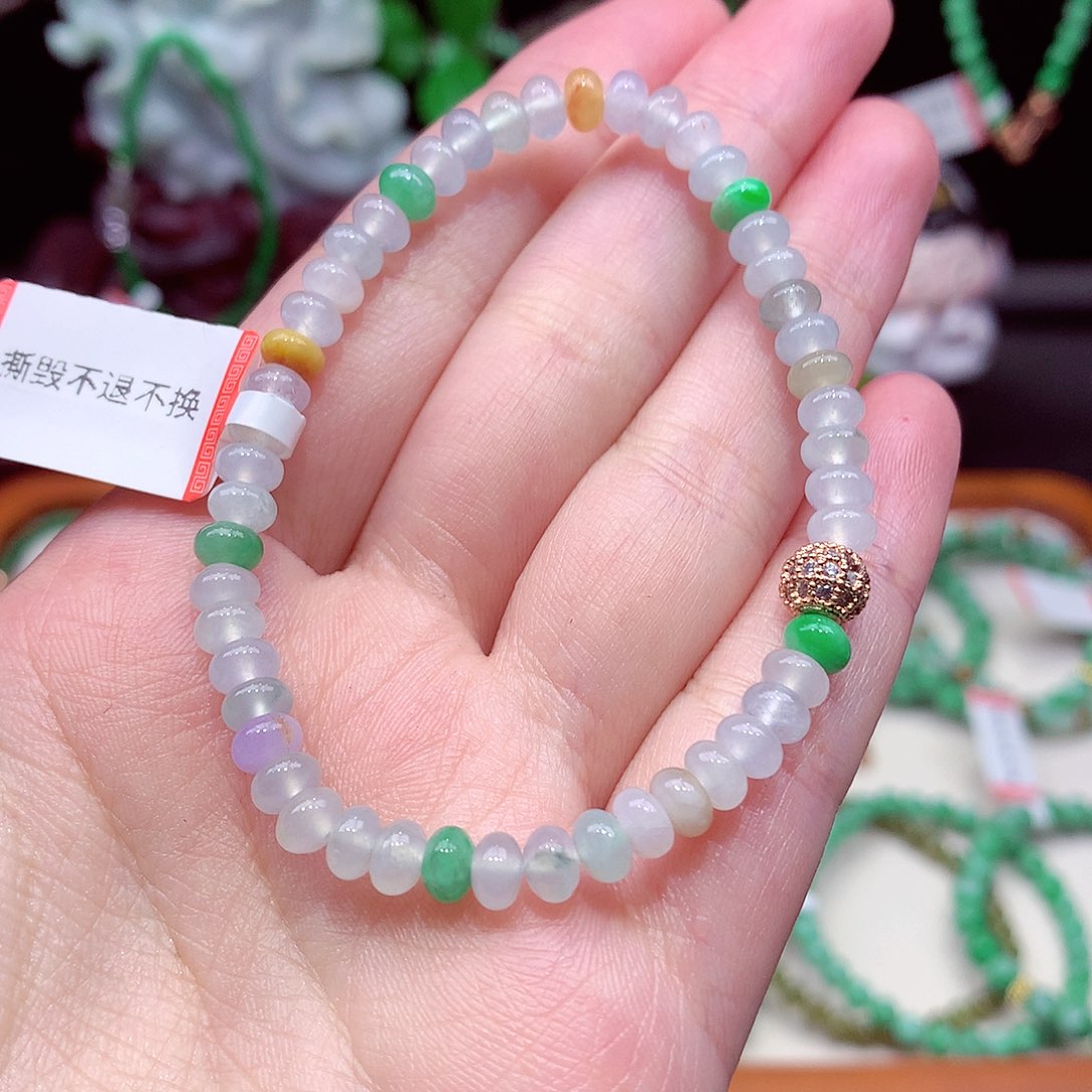 未镶嵌手链翡翠翡翠