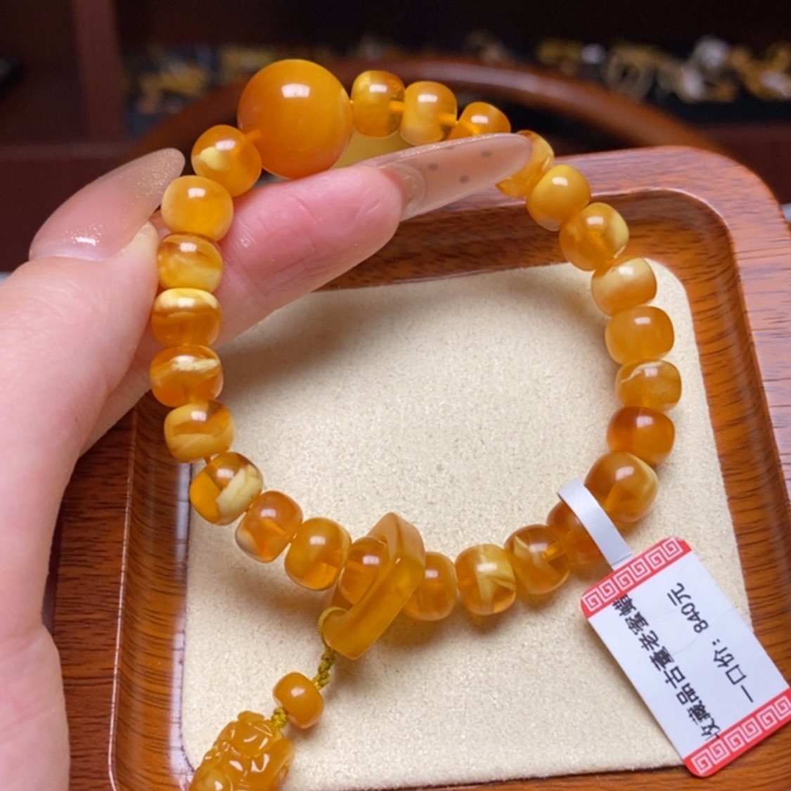 【闪购商品】蜜蜡手链未镶嵌手串