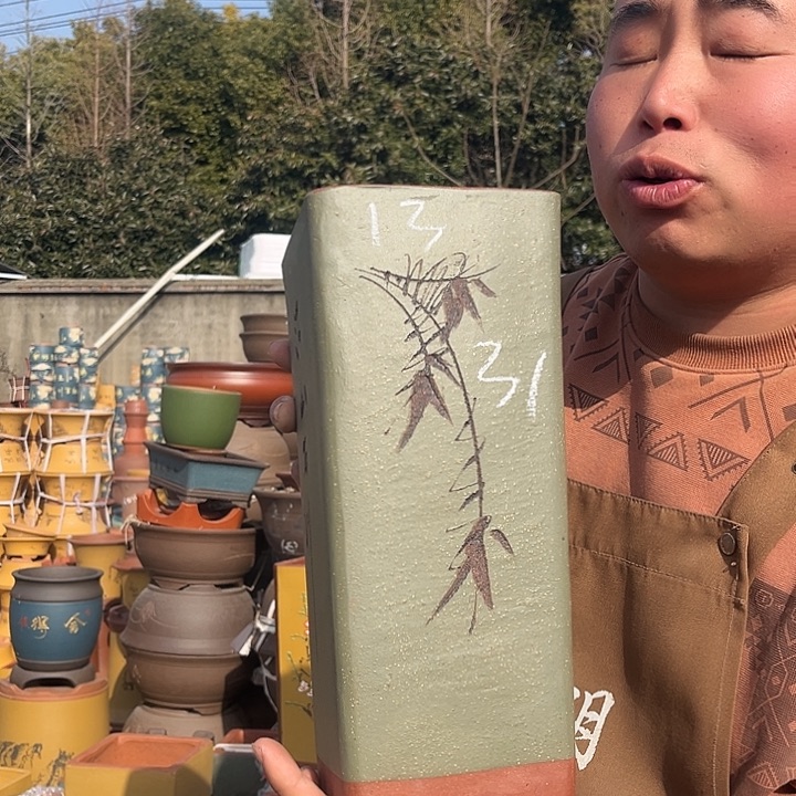 紫砂紫砂花盆盆栽