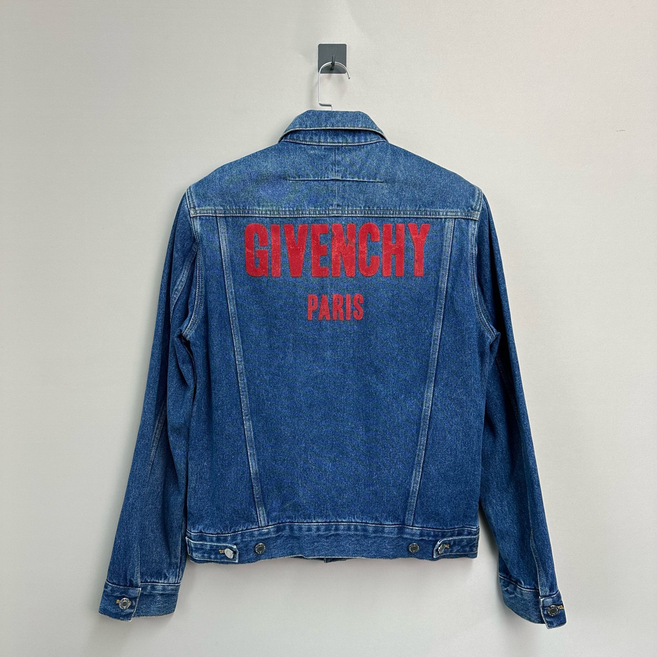 未使用 Givenchy/纪梵希 背后字母印花牛仔夹克/L码/原吊/价11900