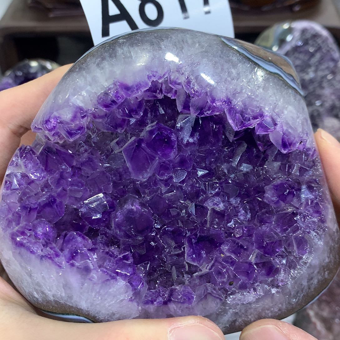 紫晶珠宝半成品未镶嵌沉**往817