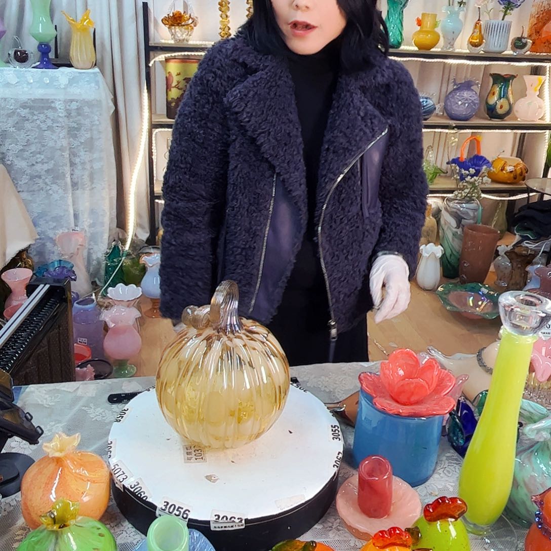 南瓜家悦美居琉璃摆件