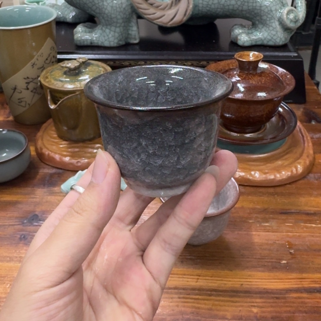 龙泉青瓷茶具微瑕9339